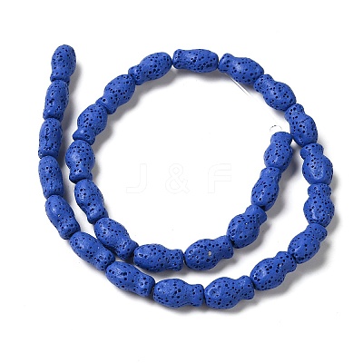 Natural Lava Rock Beads Strands G-U007-01E-1