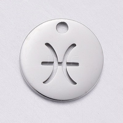 Non-Tarnish 304 Stainless Steel Charms STAS-F246-01C-1