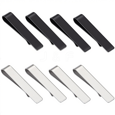 8Pcs 2 Colors Stainless Steel Money Clips TOOL-GF0003-54-1