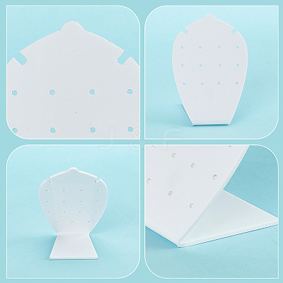 10Pcs Acrylic Slant Back Earring Stands Displays EDIS-PH0001-79-1