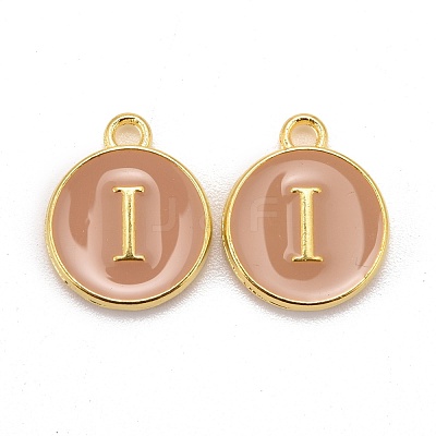 Golden Plated Alloy Enamel Charms X-ENAM-S118-06I-1