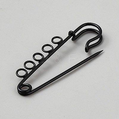 Spray Printed Iron Brooch Findings IFIN-WH20004-07B-07-1