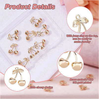 16Pcs Brass Charms KK-HS0001-87-1