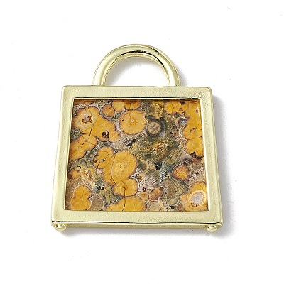 Natural Leopard Skin Jasper Pendants G-G977-04G-02-1