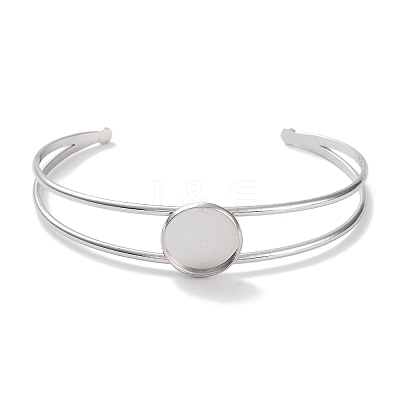 Non-Tarnish 304 Stainless Steel Bracelets Setting Making BJEW-B090-03A-P-1