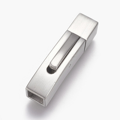 304 Stainless Steel Bayonet Clasps STAS-O114-046MP-C-1