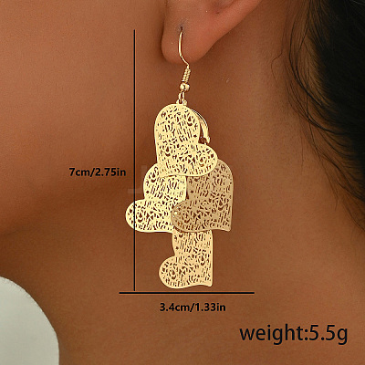 Iron Dangle Earrings XW0949-3-1
