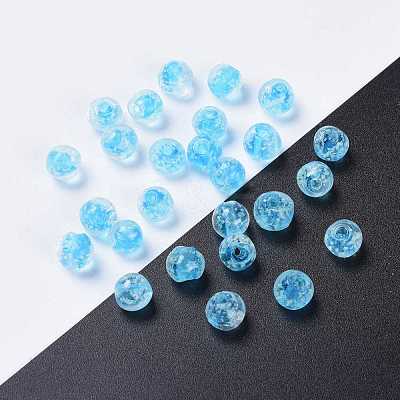Handmade Luminous Lampwork Beads X-LAMP-R125-8mm-04-1
