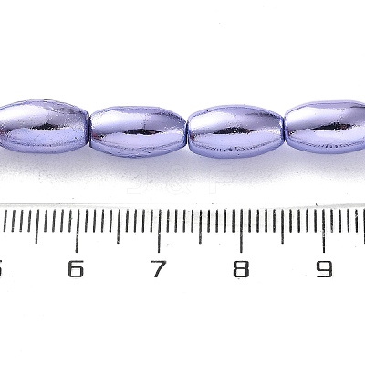 Electroplated Synthetic Non-magnetic Hematite Beads Strands G-C248-J01-6x12mm-1