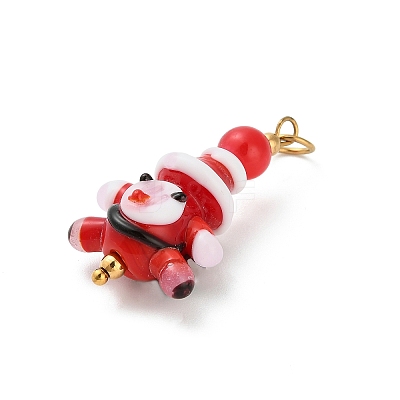 Christmas Handmade Lampwork Pendants LS-STAS-C147-03A-1