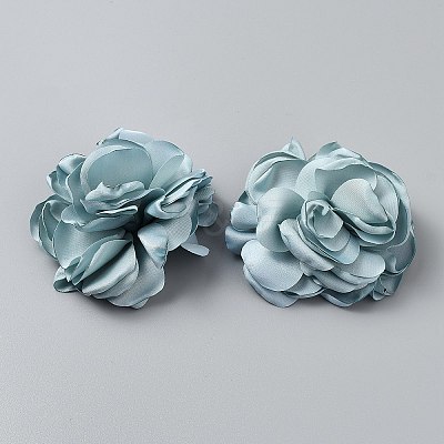 Flower Cloth Shoe Decoration AJEW-WH0039-45A-1