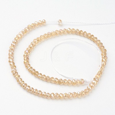 Electroplate Glass Beads Strands EGLA-D020-8x5mm-49-1