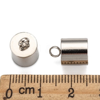 Tarnish Resistant Smooth Surface 201 Stainless Steel Cord Ends STAS-R063-95-1