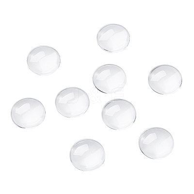 Transparent Glass Cabochons GGLA-CD0001-01-1