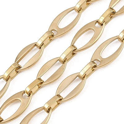 201 Stainless Steel Oval Link Chains CHS-F024-05G-1