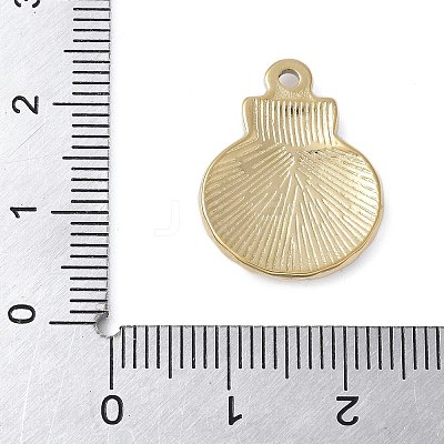 304 Stainless Steel Pendants STAS-G353-03G-02-1