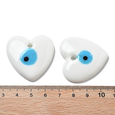 Handmade Evil Eye Lampwork Pendants LAMP-F035-11F-1