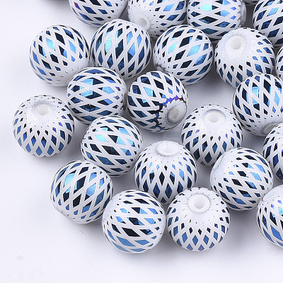 Electroplate Glass Beads EGLA-S178-07C-1