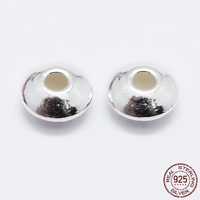 925 Sterling Silver Spacer Beads STER-K167-023C-S-1