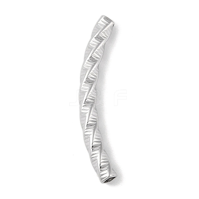 304 Stainless Steel Curved Tube Beads STAS-M071-03F-P-1