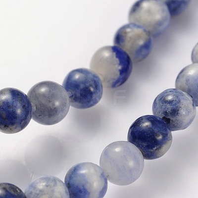Natural Sodalite Beads Strands X-GSR4mmC013-1