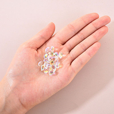 20Pcs Transparent Spray Painted Glass Charms GLAA-YW0001-03A-1