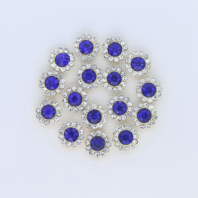 Rhinestone Buttons RB-WH0004-01LG-05-1