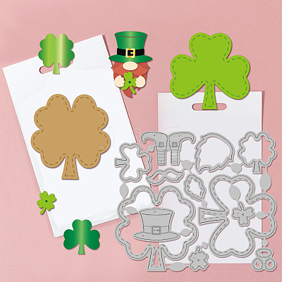 Saint Patrick's Day Carbon Steel Cutting Dies Stencils DIY-WH0309-1587-1