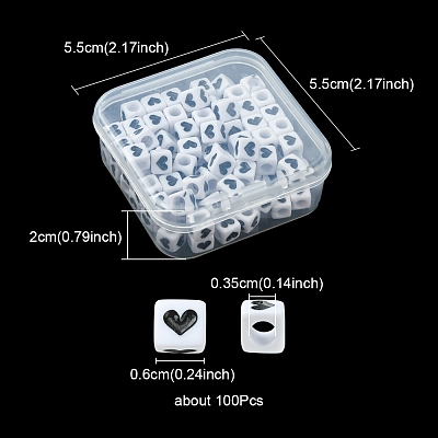 Opaque Acrylic Beads MACR-YW0002-25-1