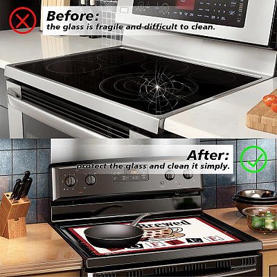 1Pc Cloth Induction Cooktop Protector Mats AJEW-GA0006-58B-1