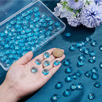 120Pcs Glass Sew on Rhinestones GLAA-SP0001-72F-1