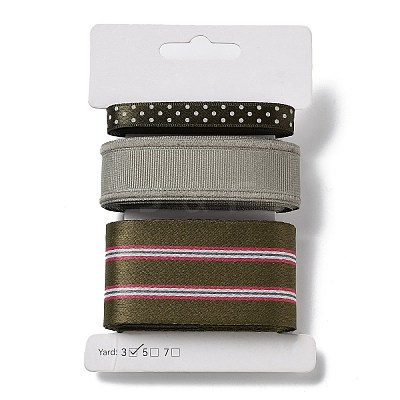 9 Yards 3 Styles Polyester Ribbon SRIB-C002-06B-1
