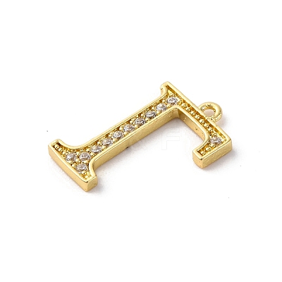 Rack Plating Brass Micro Pave Cubic Zirconia Pendant KK-H449-76G-22-1