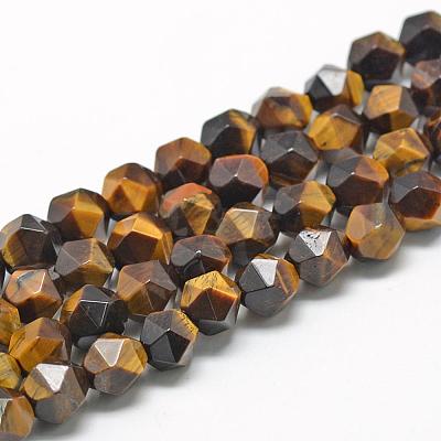 Natural Tiger Eye Beads Strands G-R448-8mm-04-1