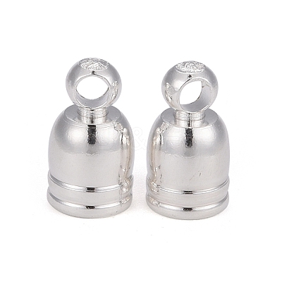Brass Cord End Cap for Jewelry Making KK-O139-14A-S-1