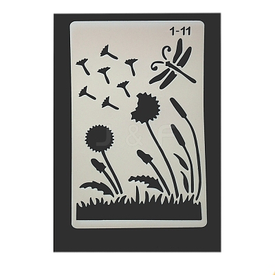 Eco-Friendly PET Plastic Hollow Painting Silhouette Stencil DRAW-PW0008-01K-1