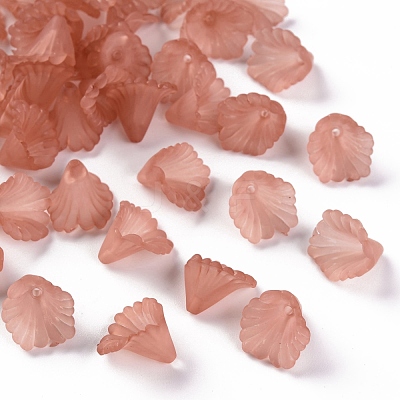 Frosted Acrylic Bead Caps MACR-S371-10A-763-1