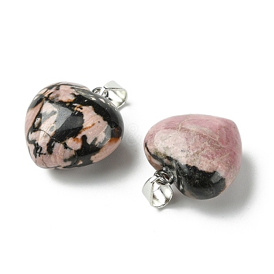 Natural Rhodonite Pendants G-F820-10A-26-1