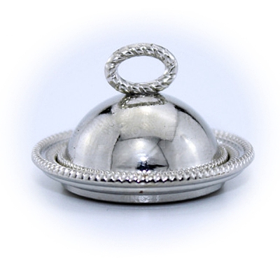 Miniature Alloy Food Serving Cover Cloche Dome Plate MIMO-PW0001-159P-1