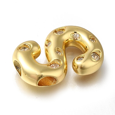 Brass with Cubic Zirconia Pendants KK-Q818-03S-G-1
