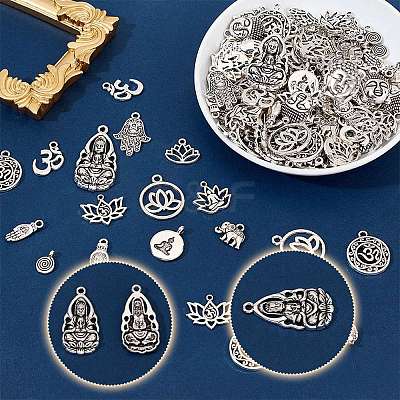 15 Styles Alloy Pendants FIND-GA0003-23-1