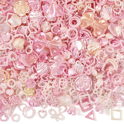 Opaque ABS Plastic Beads FIND-TAC0016-33C-1