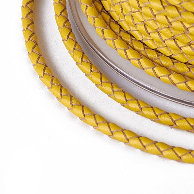 Braided Cowhide Cord WL-I004-3mm-D-10-1