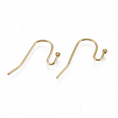 304 Stainless Steel Earring Hooks STAS-S111-005G-NR-1