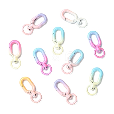 14Pcs 7 Colors Alloy Swivel Clasps FIND-CJZ0001-012-1