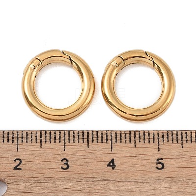 Ion Plating(IP) 316 Stainless Steel Spring Gate Rings X-STAS-M296-01G-A-1