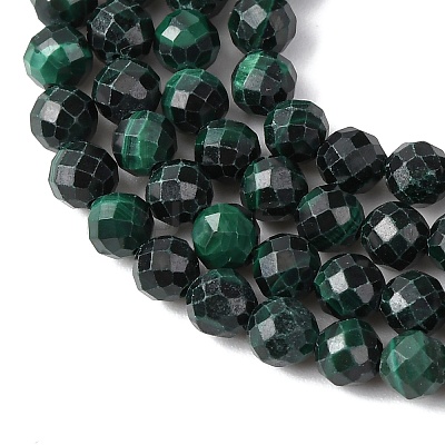 Natural Malachite Beads Strands G-D306-A02-4MM-A01-1