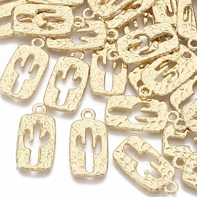Alloy Hammered Pendants PALLOY-S132-015-1