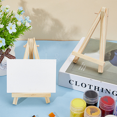 Foldable Wood Triangle Easel WOOD-WH0022-55B-1