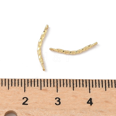 Brass Twisted Stick Connector Charms KK-Q039-16G-1